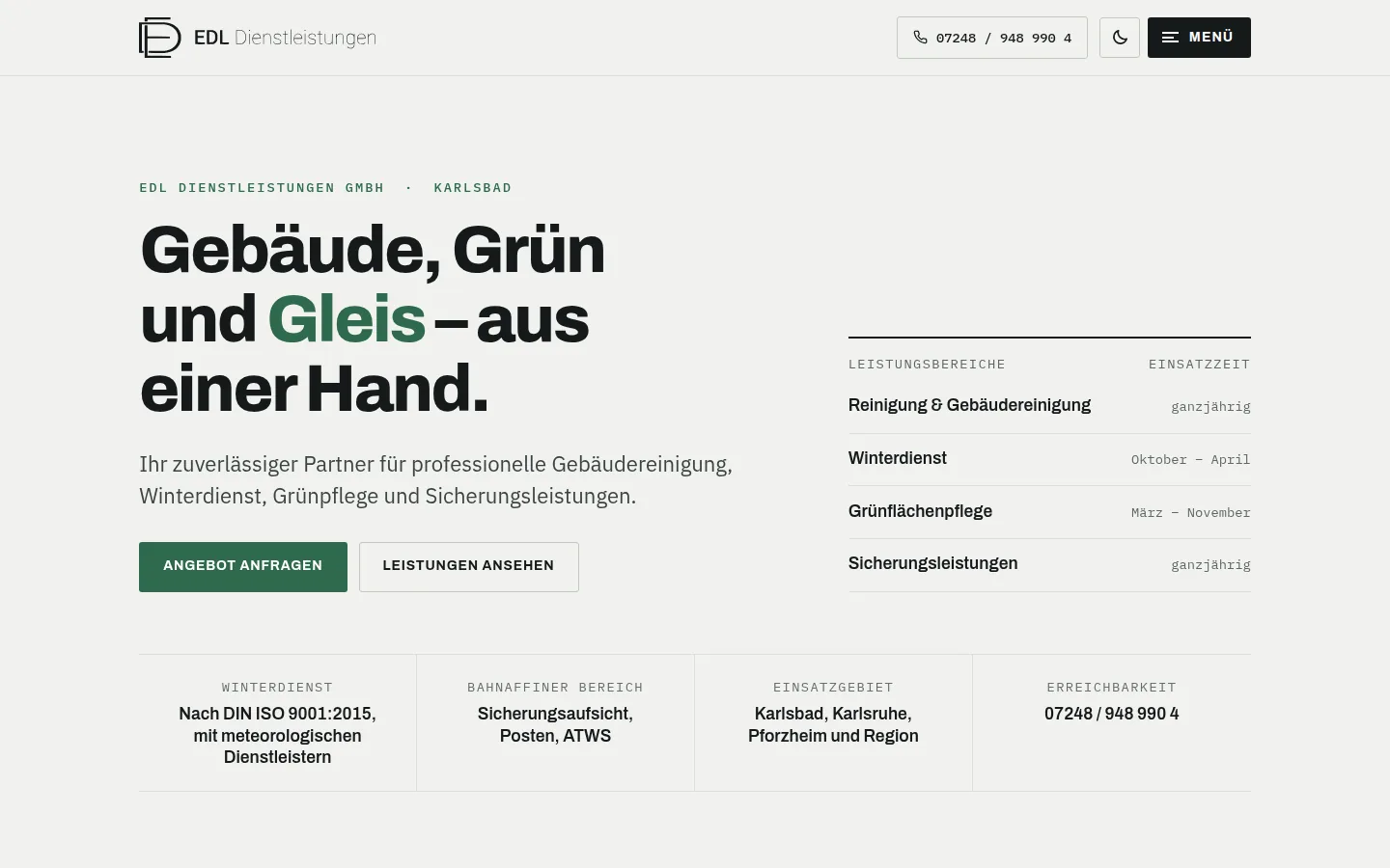 EDL Dienstleistungen GmbH – Desktop